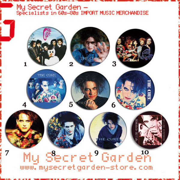 Alternative New Wave Robert Smith music 4 x The Cure 1/" Pin Button Badges