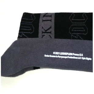 AC/DC - Back In Black Official Unisex Ankle Socks ( UK Size 7 - 11) ***READY TO SHIP from Hong Kong***