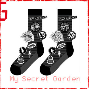 AC/DC - Icons Official Unisex Ankle Socks  ( UK Size 7 - 11) ***READY TO SHIP from Hong Kong***