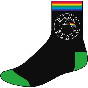 Pink Floyd - Dark Side Of The Moon Circle Logo Official Unisex Ankle Socks  ( UK Size 7 - 11) ***READY TO SHIP from Hong Kong***