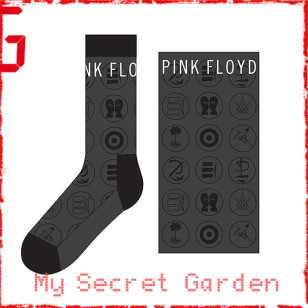 Pink Floyd - Later Years Official Unisex Ankle Socks  ( UK Size 7 - 11) ***READY TO SHIP from Hong Kong***
