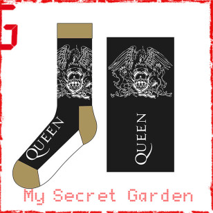 Queen - Crest & Logo Official Unisex Ankle Socks  ( UK Size 7 - 11) ***READY TO SHIP from Hong Kong***