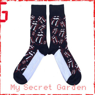 The Rolling Stones - Outline Tongues Official Unisex Ankle Socks  ( UK Size 7 - 11) ***READY TO SHIP from Hong Kong***