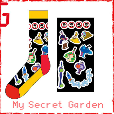 The Beatles - Portholes & Characters Official Unisex Ankle Socks  ( UK Size 7 - 11) ***READY TO SHIP from Hong Kong***