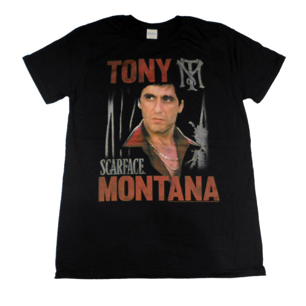 SCARFACE ROUGH  T-Shirt  camiseta cotton officially licensed 
