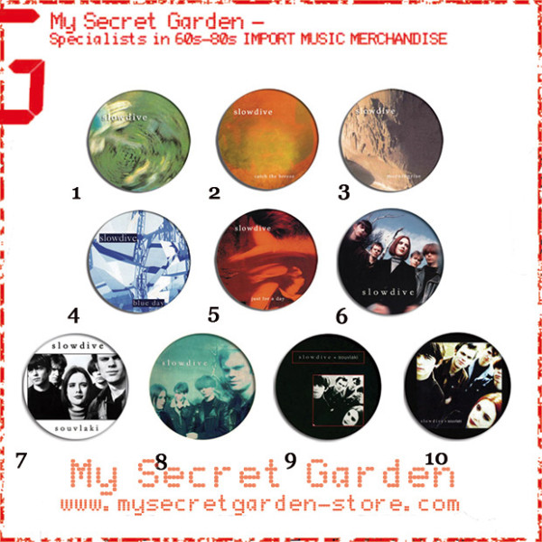Slowdive - Just For A Day, Souvlaki Album Pinback Button Badge Set ( or  Hair Ties / 4.4 cm Badge / Magnet / Keychain Set )