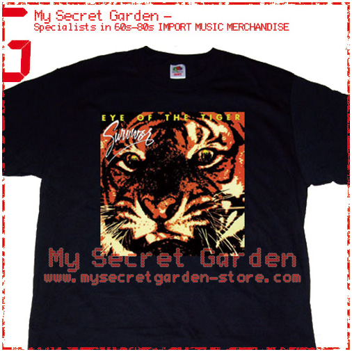 Camiseta Survivor eye of the tiger rock clássico anos 80 no Shoptime